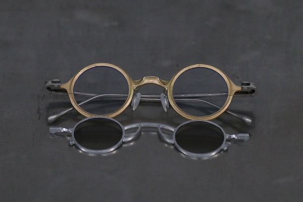 Rigards X ZIGGY CHEN joint work copper titanium aluminum detachable double-layer sunglasses RG1911 collection RG-RG1911CU-JINYINQHUI gold + silver frame transparent + light gray film